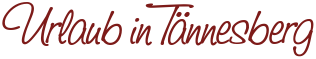 Urlaub in Tännesberg